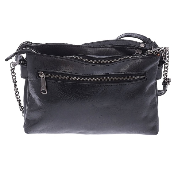 🛑SOLD🛑 Patricia Nash Black Leather Shoulder Bag with Chain Strap - Picture 12 of 15